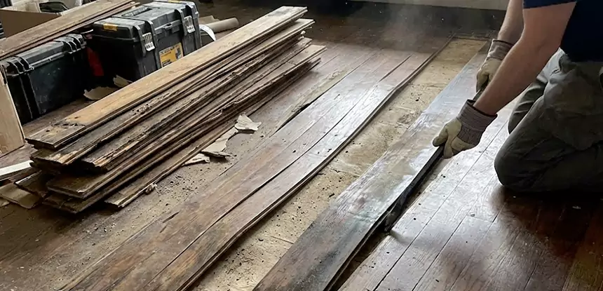 Wood Veneer Water Damage Repair Whitesburg