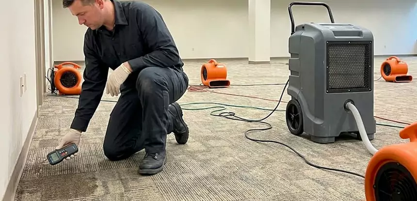 Drying Carpet Padding After Flood in Whitesburg