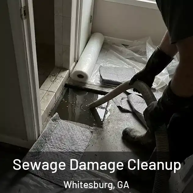  Sewage Damage Cleanup Whitesburg, GA